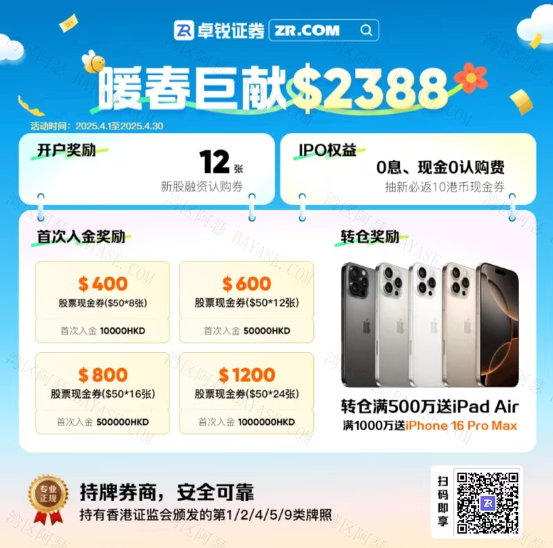 卓锐证券新户礼